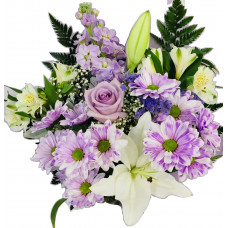 White And Purple Bouquet